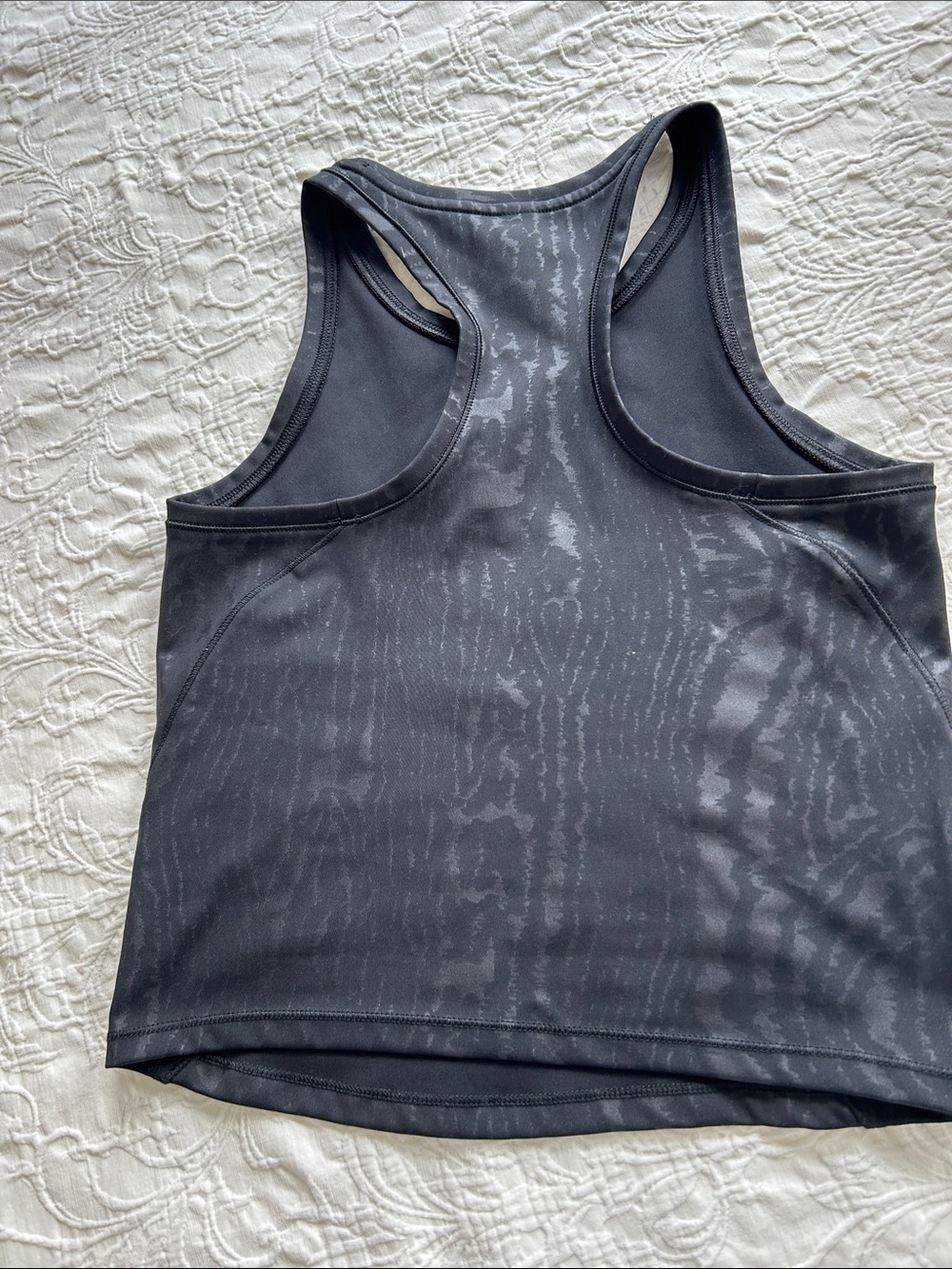90 Degree By Reflex Black High-Rise Leggings with Cropped Racerback Tank - Picture 3 of 5
